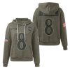 Ravens Veterans Day Lamar Jackson 8 Waffle Hoodie