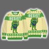 Resist Portland Frog Funny Ugly Christmas Sweater 6 Resist Portland Frog Funny Ugly Christmas Sweater