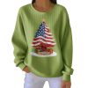 Retro Patriotic Christmas US 250 Years 1776 2026 Print Pit Striped Sweatshirt 6