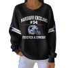 Retro Rest In Peace Marshavn Kneeland 94 Forever A Cowboy Print Pi Striped Sweatshirt 2