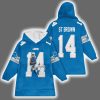 S.B 14 Detroit Football Unisex Blanket Hoodie