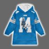 SB 14 Detroit Football Unisex Blanket Hoodie 2