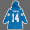 SB 14 Detroit Football Unisex Blanket Hoodie 3