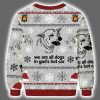 Sad Dog Funny We Are All Dogs In Gods Hot Car Ugly Christmas Sweater 3