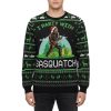 Santa Hat Bigfoot I Party With Sasquatch Ugly Christmas Sweater