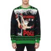 Santa Working It At The Pole Ugly Christmas Sweater 7 Santa Working It At The Pole Ugly Christmas Sweater