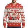 Santa's Mugshot Funny Ugly Christmas Sweater