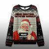Santas Mugshot Merry Christmas Ya Filthy Animals Ugly Christmas Sweater