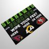Seahawks Fancave Wipe Your Feet Here Here Or Here Arizona Rams 49ers Doormat 2