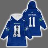 Seattle Football S.N 11 Signature Unisex Blanket Hoodie