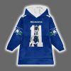 Seattle Football SN 11 Signature Unisex Blanket Hoodie 2