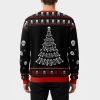Skull Ill Be Damned If I Die Sober Ugly Christmas Sweater 2