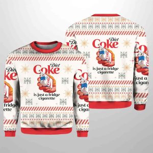 Diet Coke Is Just A Fridge Cigarette Christmas Ugly Sweater