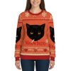 Smoking Black Cat Meowboro Ugly Christmas Sweater 5 Smoking Black Cat Meowboro Ugly Christmas Sweater 3