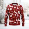Sooners Santa Claus Snowman Ugly Christmas Sweater 2