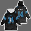 St. Brown 14 Detroit Football Unisex Blanket Hoodie