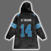 St Brown 14 Detroit Football Unisex Blanket Hoodie 3