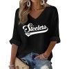 Steelers 1933 Football Waffle Long Sleeve Shirt 4
