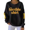 Steelers The Terrible Shirt Print Pit Striped Sweatshirt
