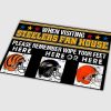 Steelers Visiting Please Remember Wipe Your Feet Here Here Or Here Bengals Ravens Browns Doormat 2