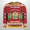 Tech Support Delete Your Cookies Funny Xmas Sweater 2