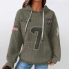 Texans Veterans Day CJ Stroud 7 Waffle Hoodie 2