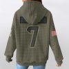 Texans Veterans Day CJ Stroud 7 Waffle Hoodie 3