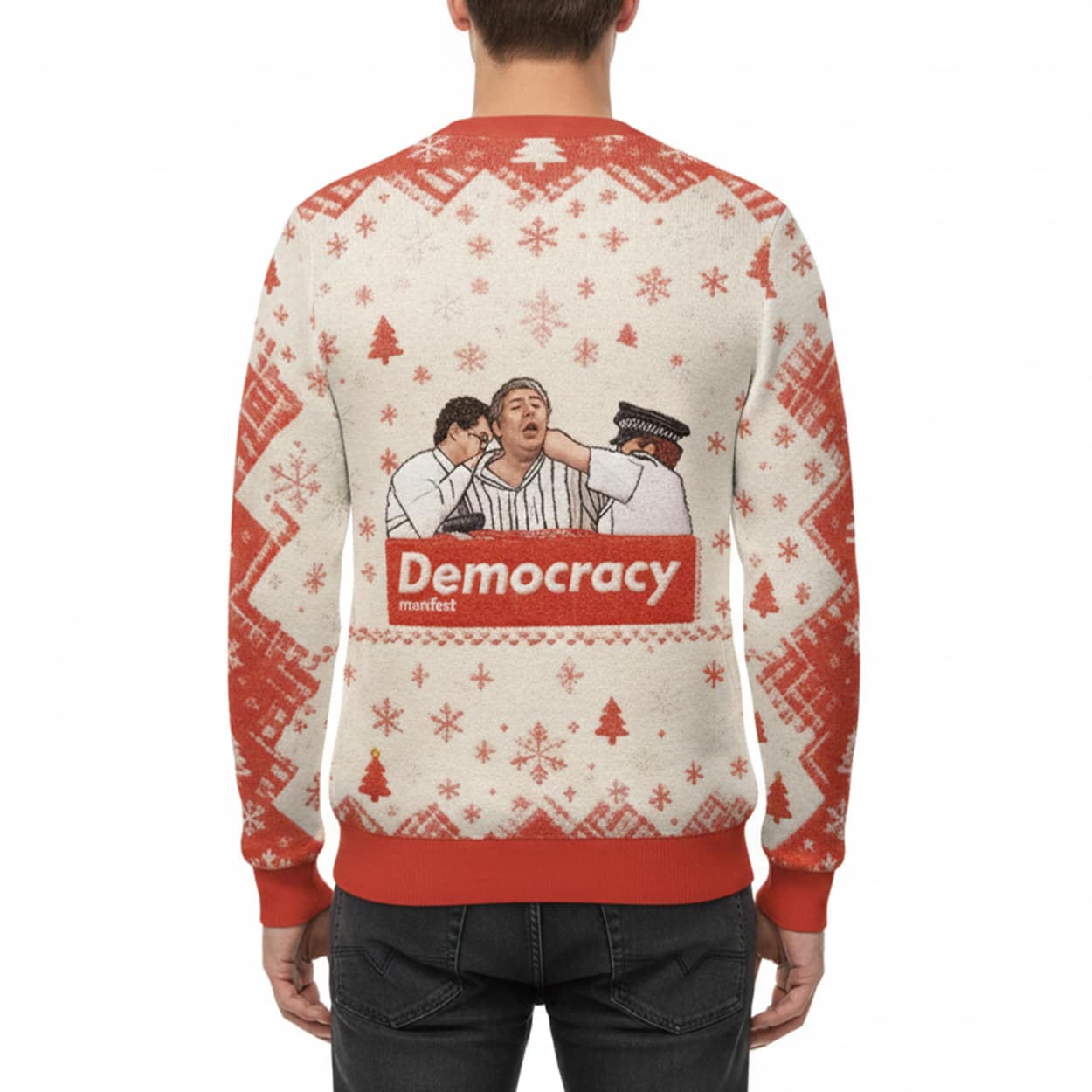 This Is Democracy Manifest Ugly Christmas Sweater 2 This Is Democracy Manifest Ugly Christmas Sweater 2