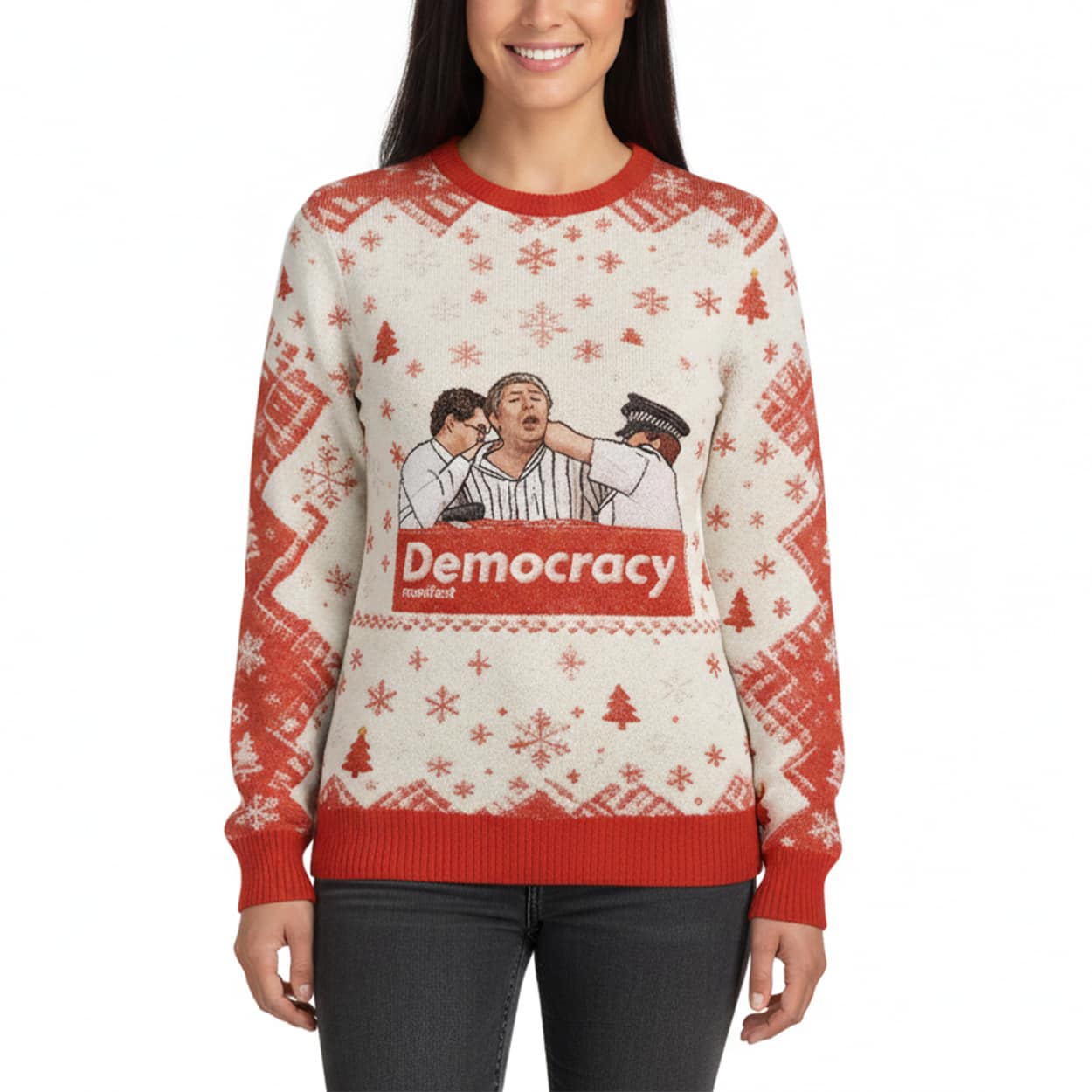 This Is Democracy Manifest Ugly Christmas Sweater 3 This Is Democracy Manifest Ugly Christmas Sweater 3