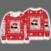 Tummy Ache Survivor Funny Cat Meme Ugly Christmas Sweater