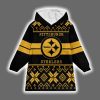 Ugly Pittsburgh Football Unisex Blanket Hoodie 2