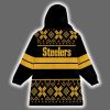 Ugly Pittsburgh Football Unisex Blanket Hoodie 3