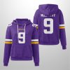 Vikings J.J. McCarthy 9 Waffle Hoodie