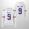 Vikings JJ McCarthy 9 Waffle Hoodie 2
