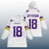 Vikings Justin Jefferson 18 Signature Unisex Blanket Hoodie 2