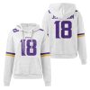 Vikings Justin Jefferson 18 Waffle Hoodie 2