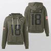Vikings Veterans Day Justin Jefferson 18 Waffle Hoodie
