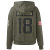 Vikings Veterans Day Justin Jefferson 18 Waffle Hoodie 3