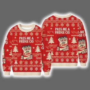 Diet Coke Cigarette Pack Ugly Christmas Sweater