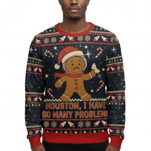 Gingerbread Men Have Many Problems Ugly Christmas Sweater