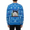 Warning Cat Ugly Christmas Sweater 2
