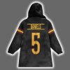 Washington Football Jayden Daniels 5 Unisex Blanket Hoodie 2