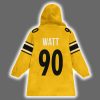 Watt 90 Pittsburgh Football The Terrible Blanket Hoodie 3