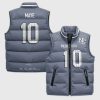 We Are All Patriots Rivalry 2025 Drake Maye 10 Puffer Vest