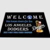 Welcome This House Cheers For The Dodgers Back 2 Back World Series Champions Doormat