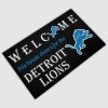 Welcome This House Cheers For The Lions Doormat 3