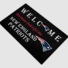 Welcome This House Cheers For The Patriots Doormat 3