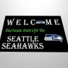 Welcome This House Cheers For The Seahawks Doormat