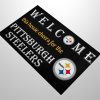 Welcome This House Cheers For The Steelers Doormat 3