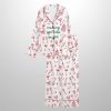 Whimsical Christmas Wine Holiday Party Making Spirits Bright Satin Pajama Set 3